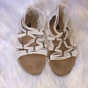 Off white and gold Rue 21 sandals